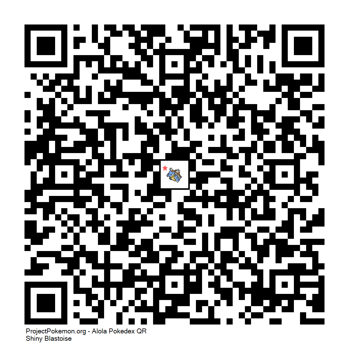 Cdigo QR de Blastoise variocolor